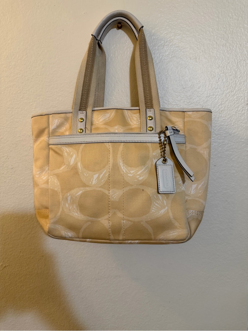 Coach Hampton Scribble Signature Tote Bag